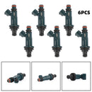 6 stk Injektorer Passer 01-03 Highlander Toyota 99-03 RX300 Lexus 23250-20020 Generisk
