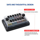 6-Wege/12-Wege Flachsicherungskasten Blockhalter ATO ATC für Auto Marine Boot wasserdicht