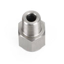 1/8" NPT hann til M10x1.0 hunn rustfritt stål oljetrykkmåleradapter