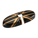 Union Jack UK Flag kryt zpětného zrcátka pro MINI Cooper R55 R56 R57 Black/Gold Generic
