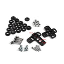 Bolsa lateral clássica para motocicleta Yamaha Kawasaki Honda &amp; Kit de montagem reforçado