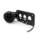 Bobber vintage retro eixo lateral grade da placa de licença luz traseira para harley personalizado genérico