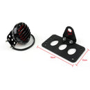 Bobber vintage retro eixo lateral grade da placa de licença luz traseira para harley personalizado genérico