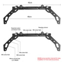 CNC Adjustable Balance Cross Handle Bracket Aluminum Lever Black Fits Motor Universal
