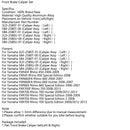 L&amp;Přední brzdový třmen pro Yamaha YXR45F YXR660FA Hunter YXR660 YXR700 Generic
