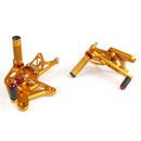 Fußrastenanlage Fußrastenanlage Kawasaki ZX6R ZX 6R 2005-2006 Gold Generic