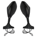 Paar LED -Spiegel für Suzuki GSXR 600 750 1000 Hayabusa GSF SV Katana TL1000R Schwarz