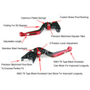 Adjustable folding extendable brake clutch levers for Kawasaki ZX636RZX6RR Generic