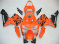 Für CBR600RR 2003-2004 Karosserieverkleidung Orange Rot ABS-Spritzguss-Kunststoff-Set Generisch