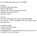 Høj forskærmsforlænger uden stang til Honda CRF1000L Africa Twin 2016-2019 Generisk
