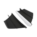 Schwarze Seite Winglet Wind Fin Spoiler Verkleidungsabdeckung für Honda Cbr650R Cbr500R Cb1000R Generic