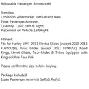 Stealth loketní opěrky pro cestující pro Touring Electra Glide Road King 1997-2013 Generic