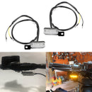 1 par de indicadores led universais para motocicleta, luz indicadora frontal genérica