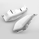 Mid-Frame Air Heat Deflector Cover Accenter Shield til Harley Touring Street Glide, 2 farver Universal