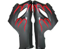 Kawasaki ZX6R 636 2005-2006 Červená &amp; Black Flame Ninja Racing Generic