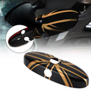 Union Jack UK Flag kryt zpětného zrcátka pro MINI Cooper R55 R56 R57 Black/Gold Generic