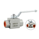 3cestný hydraulický kulový ventil 1/2" Vysokotlaký kulový ventil NPT s vnitřním závitem