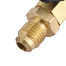 3x Straight Ball Valves 1/4"& 5/16" SAE Refrigerant HVAC A/C Tech Hand Werkzeug