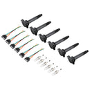 2007-2015 Lexus GS350 RX350 LS600H Toyota Sienna 6 bobinas de ignição + conector + vela de ignição UF487 90919-02251
