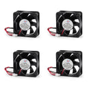 4 stk DC børsteløs køling pc computer blæser 12V 0,18A 5020s 50x50x20mm 2 pin blæser