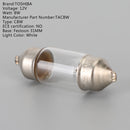 Para lâmpadas auxiliares de carro TOSHIBA TAC6W 31MM C6W 12V6W lâmpada festão