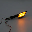 Universal Motorrad Schwarz Skeleton Hand LED Blinker Signals Blinker Blinker Smo