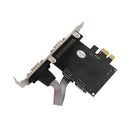 PCIE til RS232 2-ports seriel WCH382 Chip PCI-Express Extension Board Adapterkort