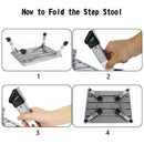 Aluminium Plattform Portable Folding RV Step Stool Trailer Camper Working Ladder