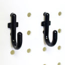 Perforated Wall Hook Set Garage Tool Storage Pegboard 100pieces J Hook Locking Plastic