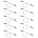10 stk SMA han til SMA han RF forlængelse coax pigtail semi stivt kabel RG402 30 cm