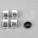 Krom mugghållare för motorcykel/ATV för 7/8"1" 1-1/4 "universalstyre