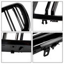 BMW X6 Hybrid E72 2008-2011 Forkofanger Nyre Grillgrill blank sort