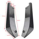 2 STüCKE Auto Heckstoßstange Flosse Canard Splitter Diffusor Valence Spoiler Lippe Kohlefaser Look Generic