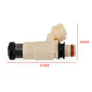 Yamaha perämoottori F200 F225 CDH-240 polttoainesuuttimet 69J-13761-00-00 6kpl