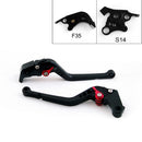 Lange Bremskupplungshebel für Suzuki GSXR1000 GSXR 1000 2007-08 Schwarz Generic