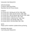 Suzuki GSF 1200 Bandit GSXR 1100 750 Karburator Karburator Reparationssæt Universal