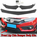 4PC Universal Front Bumper Lip Body Kit Spoiler Fit GMC Honda Civic Carbon Fiber Generic