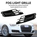 Audi A6 C7 2014–2018 2 Stück Frontstoßstange Nebelscheinwerfer Grill Schwarz