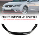 Glänzend schwarze Frontspoilerlippe, Performance, passend für Seat Leon 5F 2012–2020