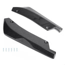2 STüCKE Auto Heckstoßstange Flosse Canard Splitter Diffusor Valence Spoiler Lippe Kohlefaser Look Generic