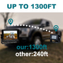 7" Wireless AHD 1080P Display 1CH Rear View Backup Camera Set for Truck Trailers