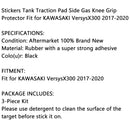 Boczna nakładka na zbiornik z trzema osłonami zbiornika Pasuje do Kawasaki Versysx300 2017-2020 Guma Generic
