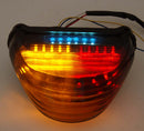 Integrierte LED-Rücklicht-Kurvensignale für Kawasaki Ninja ZX12R 00-05 Rauch