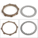 Stålclutchsett &amp; Friksjonsskiver for Yamaha YB100 DX100 L5 L5T L5TA 1969-1987 Generisk