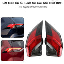 2019-2021 For Toyota RAV4 L+R Side Taillight Rear Light Exterior 81560/81550-0R090 Generic