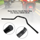 Honda CM300 2020-2022 Universal 7/8" Guidão com elevação de 22 mm para motor, preto.
