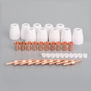 40x Air Plasma Cutter Forbrugsstoffer forlænges Egnet til PT-31 LG-40 Torch CUT-40 50