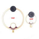 2x Donut VHF UHF FM Mini-Loop-Antenne für HFDY Malahiteam DSP DSP2 Radioempfänger