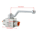3cestný hydraulický kulový ventil 1/2" Vysokotlaký kulový ventil NPT s vnitřním závitem