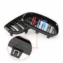2008-2012 BMW E81 E82 E87 E88 Black Sport Color Front Bumper Kidney Grille
